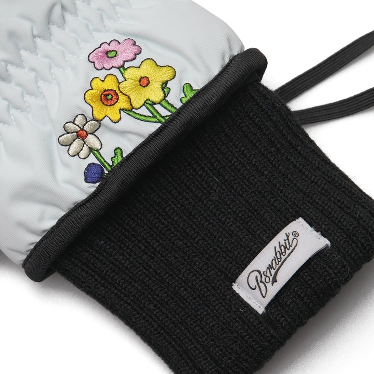 SUNDAY RABBIT ZIPPER POCKET SNOWBOARD MITTEN - SKY