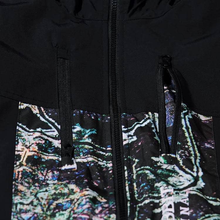 HIGH HOODED JACKET BLACK SNOWFLAKE