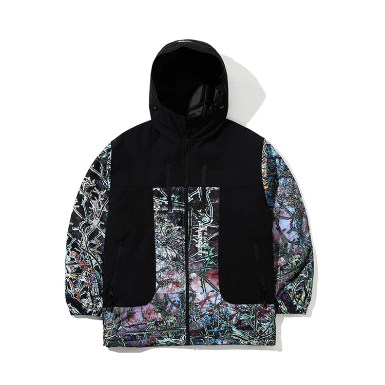 HIGH HOODED JACKET BLACK SNOWFLAKE