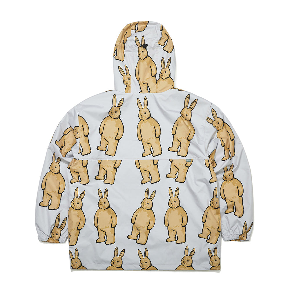 COZY HOODED ANORAK JACKET BIG BR - BEIGE