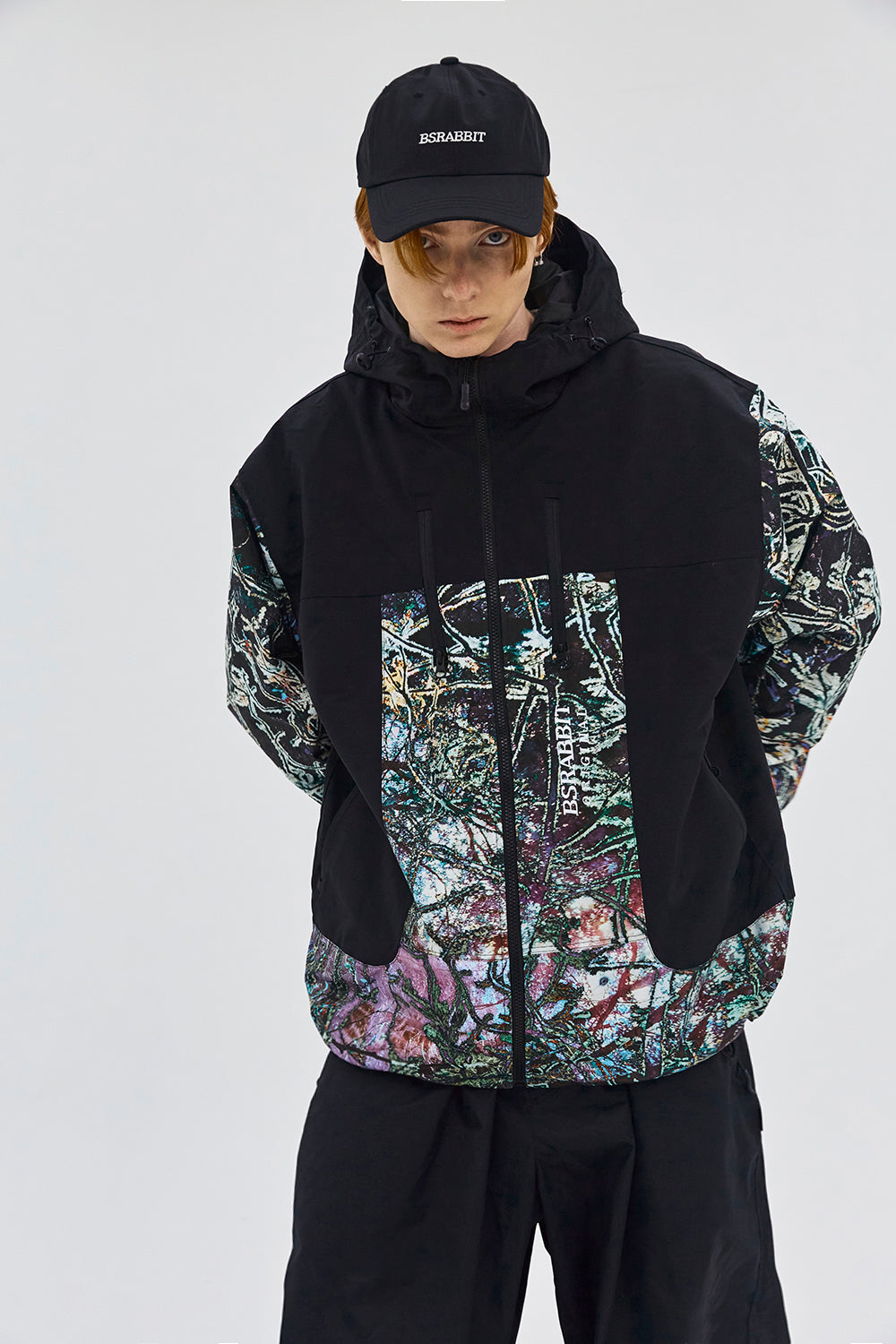 HIGH HOODED JACKET BLACK SNOWFLAKE