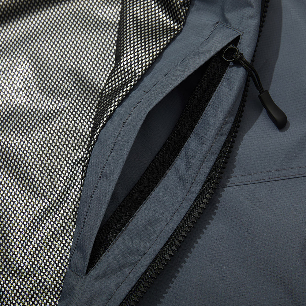 LIGHT HOODED JACKET - DEEP GRAY