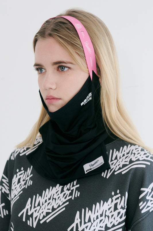 V-LINE LOGO BAND BALACLAVA - PINK