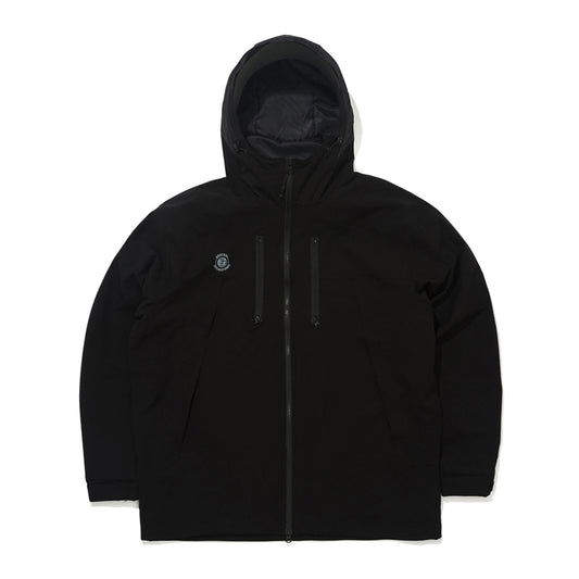 MMM WINDBREAKER HOODED STRETCH JACKET - BLACK