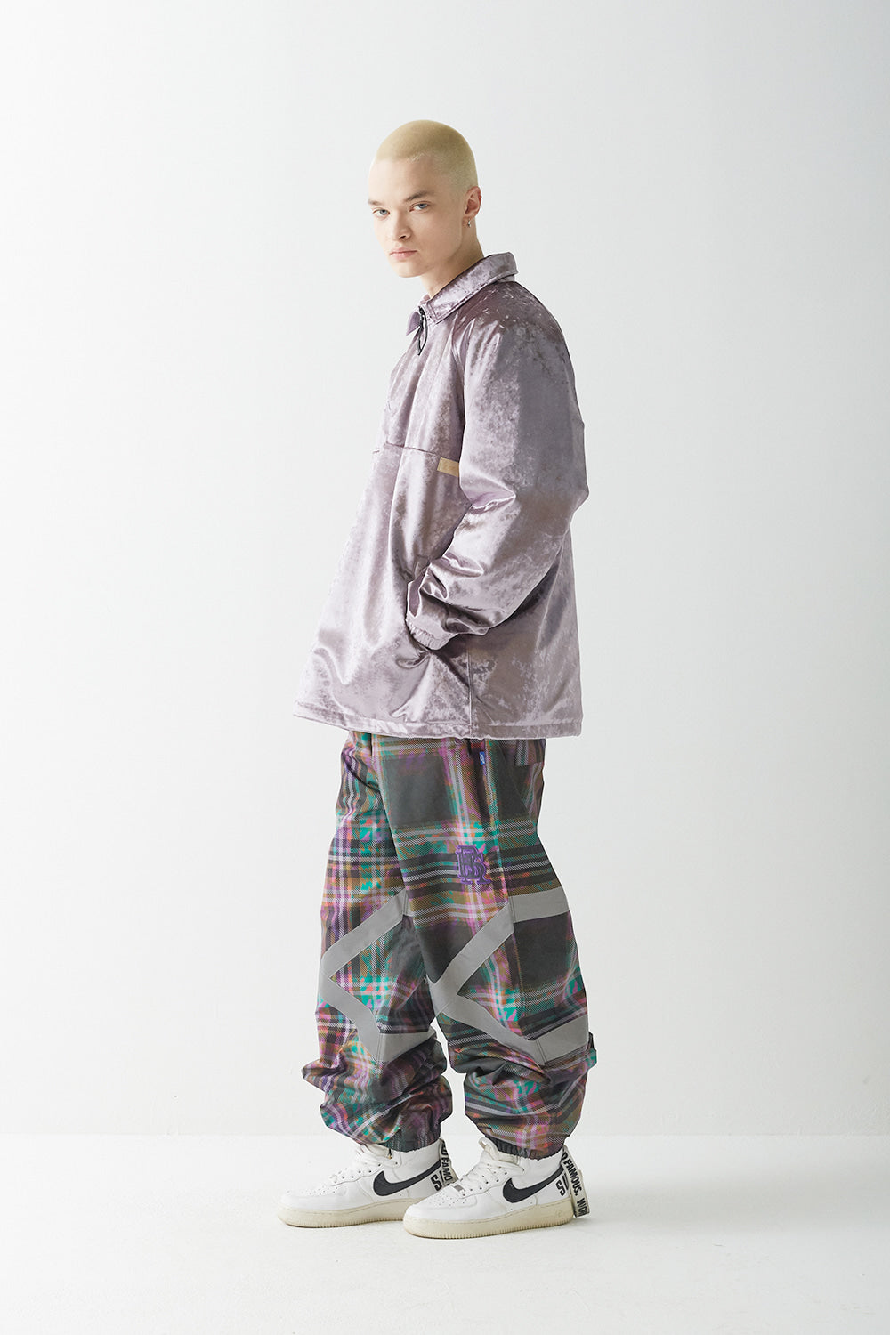 POT-X REFLECTIVE JOGGER - PURPLE CHECK