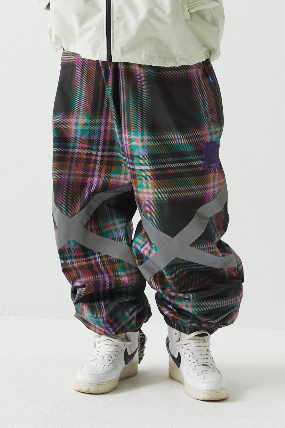 POT-X REFLECTIVE JOGGER - PURPLE CHECK