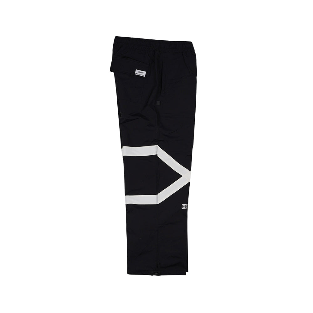 POT-X REFLECTIVE TRACK PANTS - BLACK