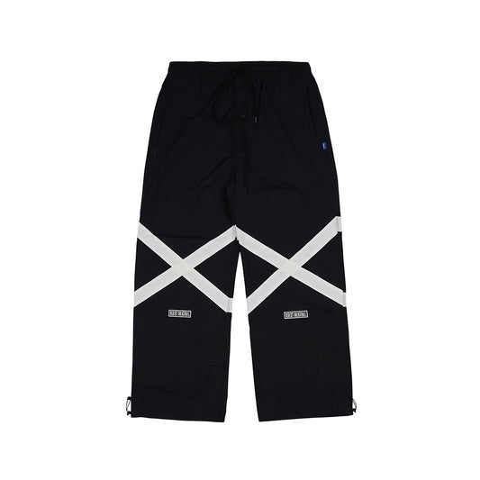 POT-X REFLECTIVE TRACK PANTS - BLACK