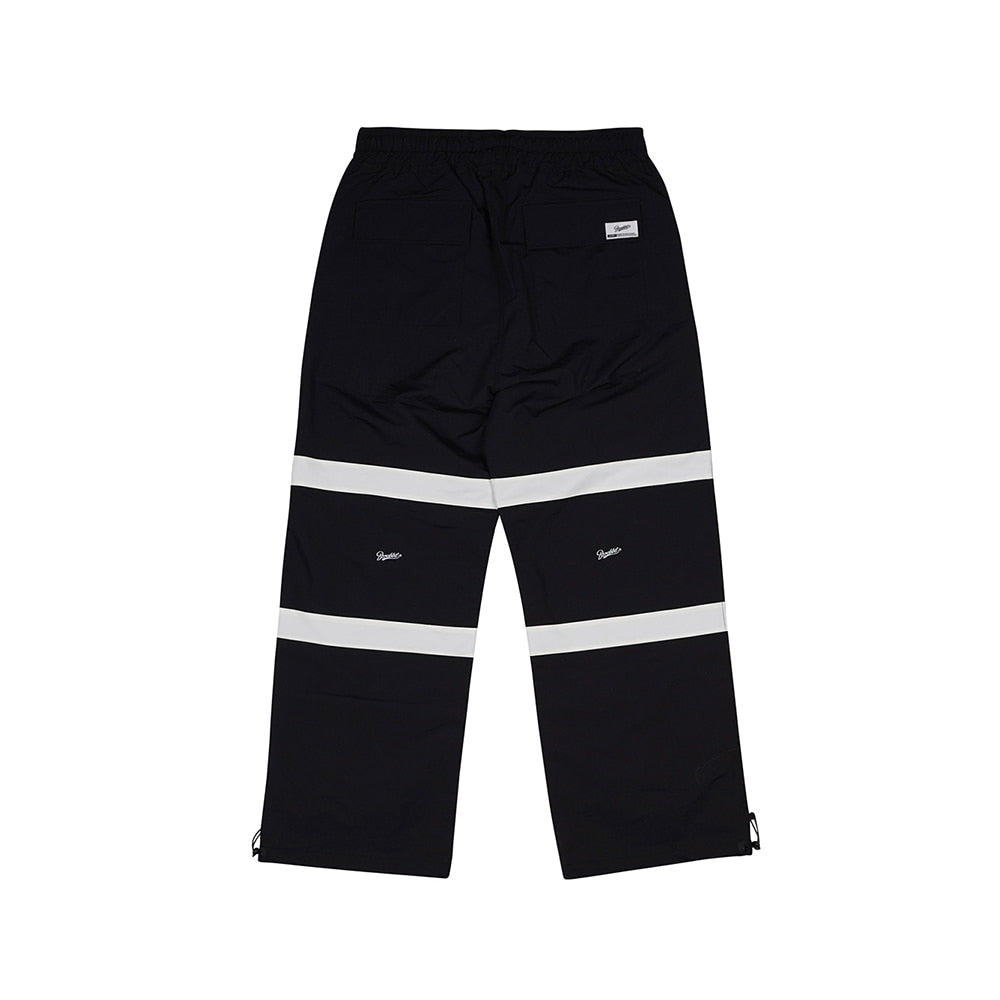 POT-X REFLECTIVE TRACK PANTS - BLACK