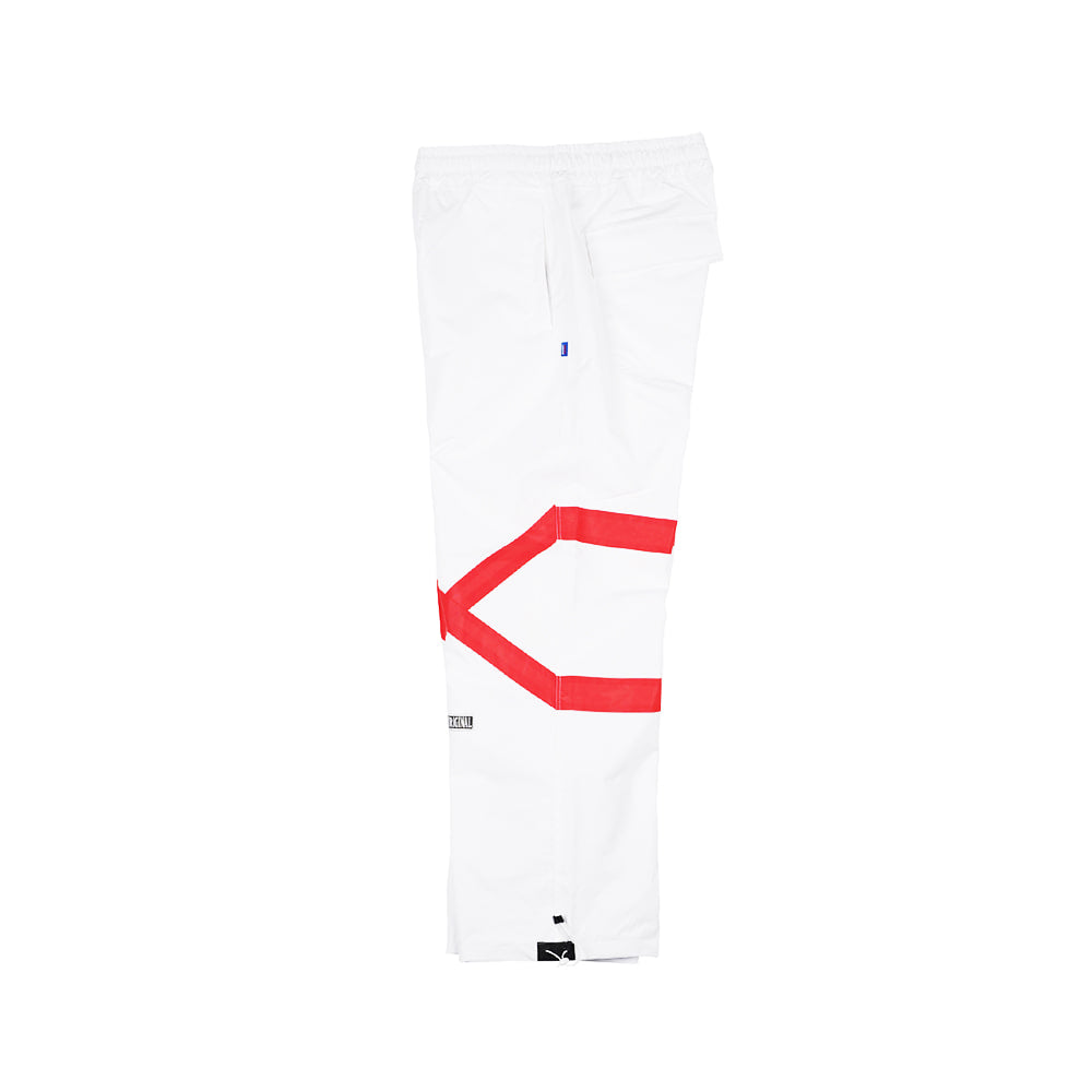 POT-X REFLECTIVE TRACK PANTS - WHITE