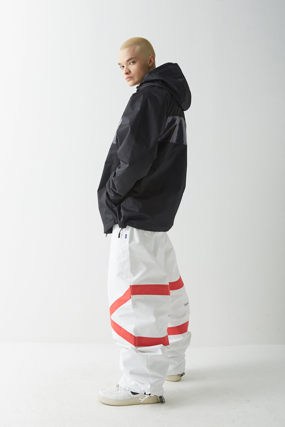 POT-X REFLECTIVE TRACK PANTS - WHITE