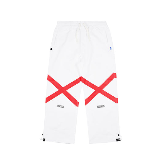 POT-X REFLECTIVE TRACK PANTS - WHITE