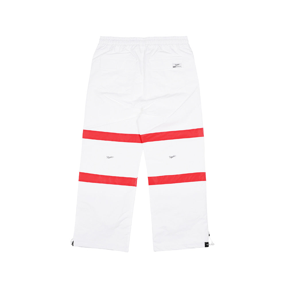 POT-X REFLECTIVE TRACK PANTS - WHITE