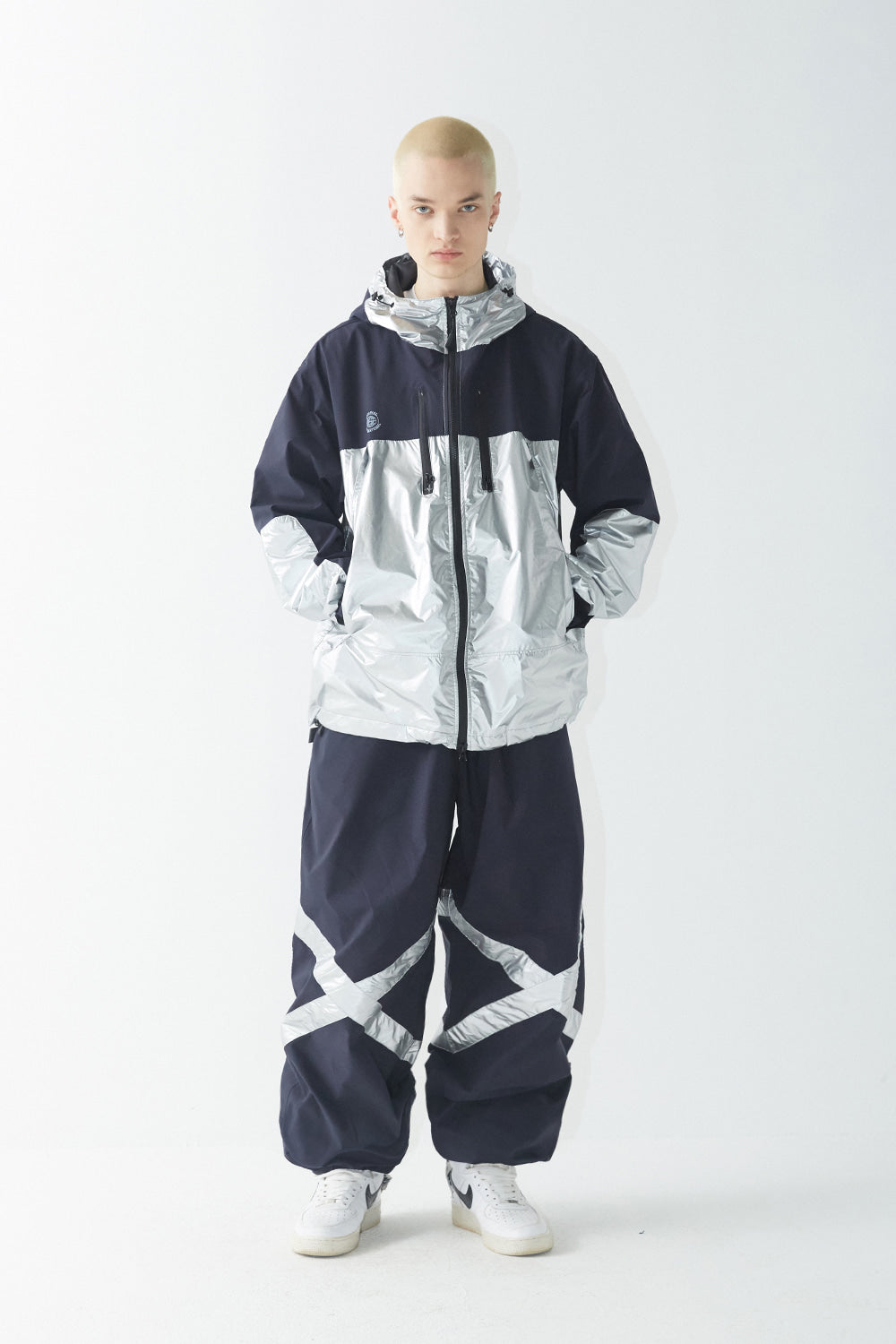 POT-X SILVER STRETCH JOGGER - NAVY