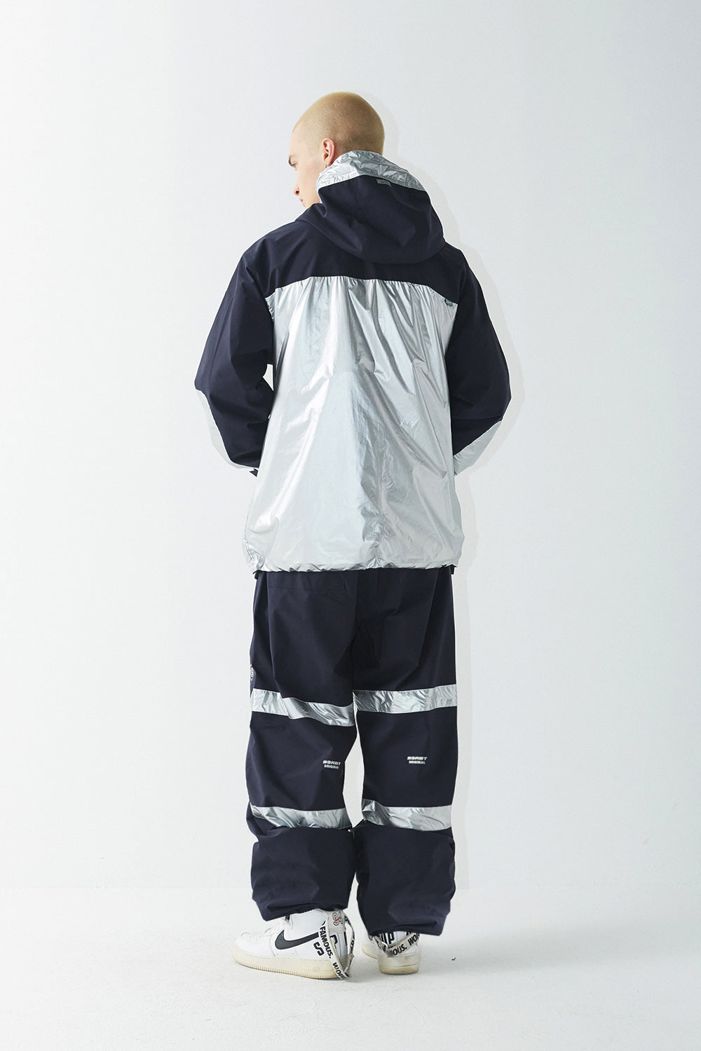 POT-X SILVER STRETCH JOGGER - NAVY