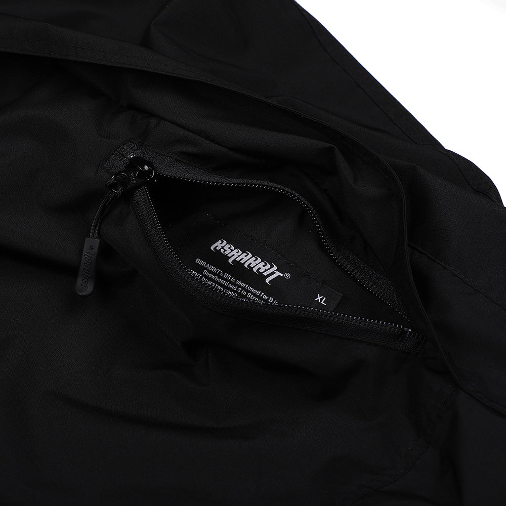 TWAN REVERSIBLE WINDBREAKER - CREAM BLACK