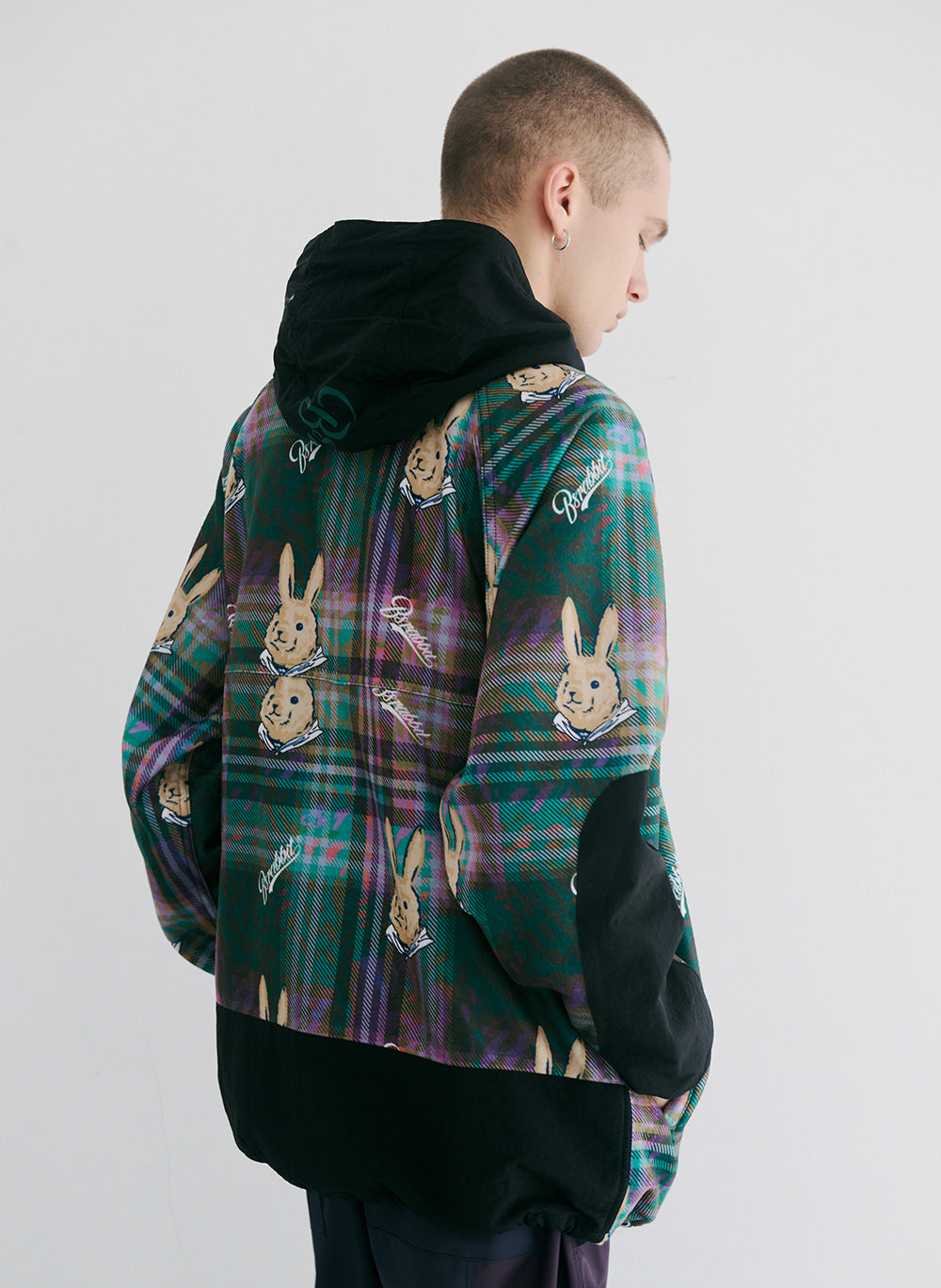 ROYAL FLEECE JACKET BEAR RABBIT - DARK CHECK