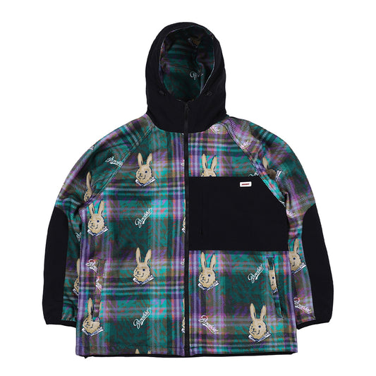 ROYAL FLEECE JACKET BEAR RABBIT - DARK CHECK