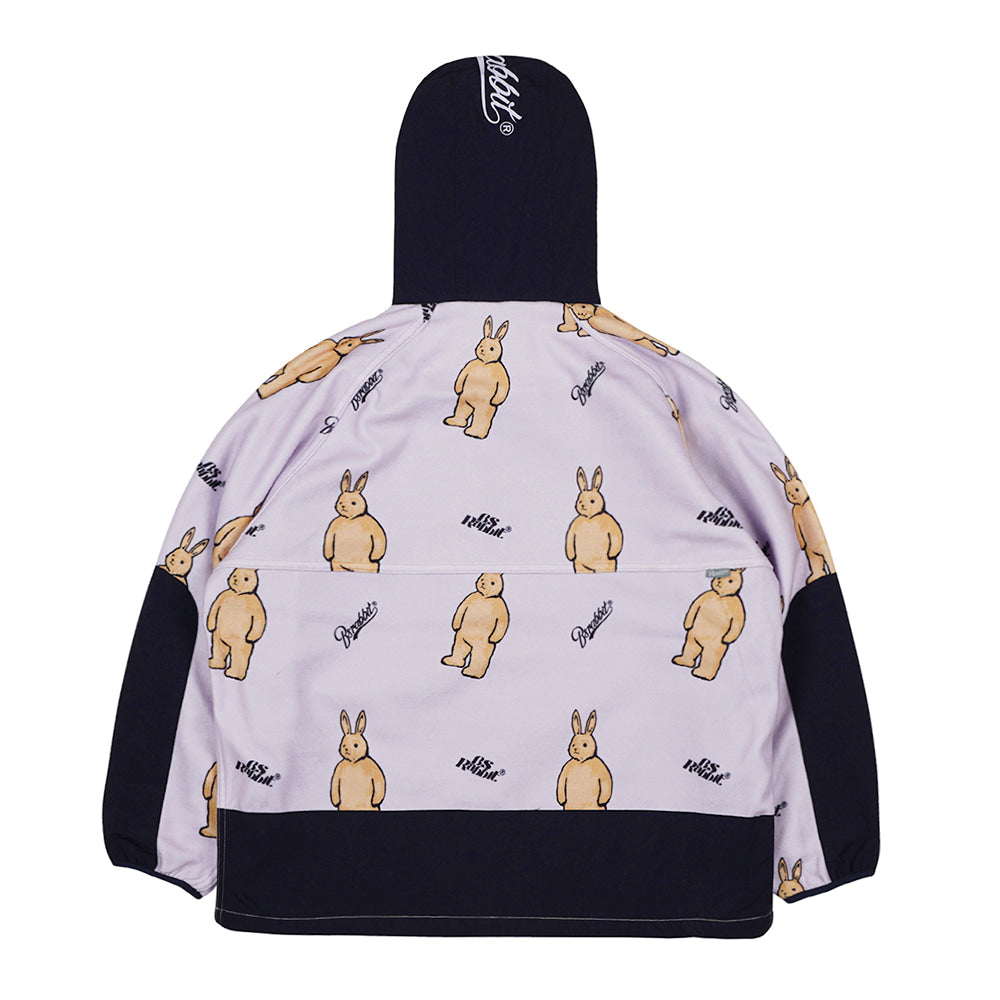 ROYAL FLEECE JACKET BIG BEAR RABBIT - PURPLE