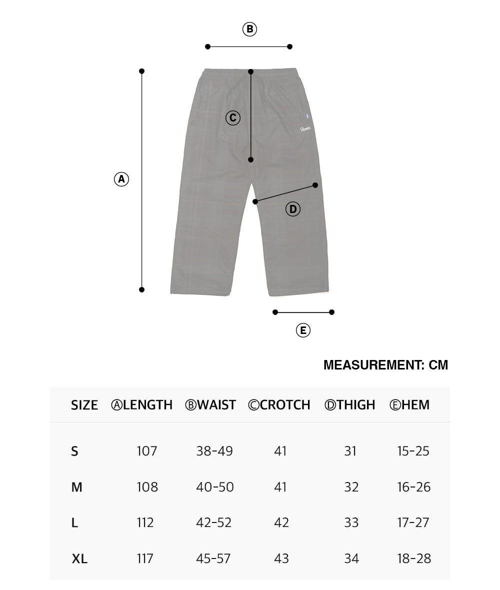 WD CLS TRACK PANTS - BLACK CHECK