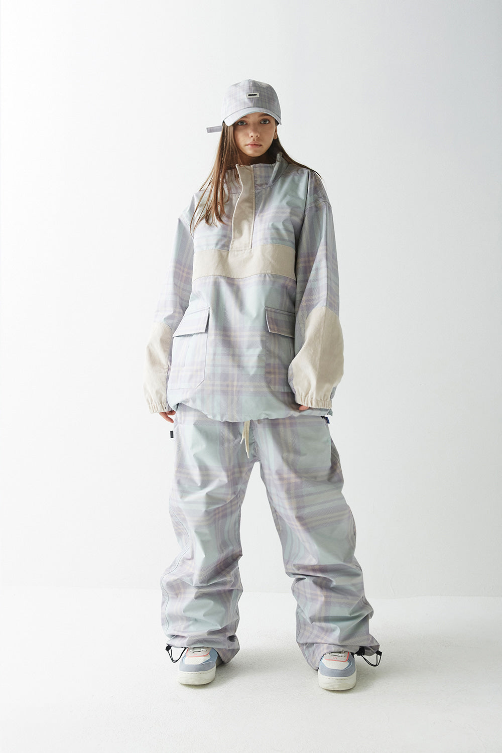 WD CLS TRACK PANTS - PASTEL CHECK