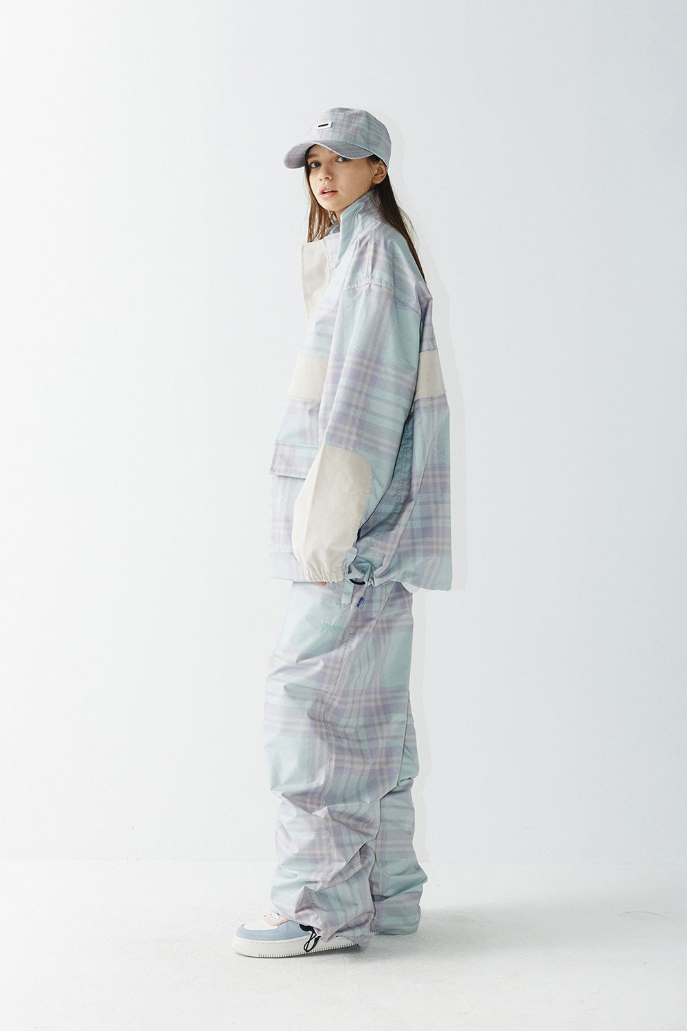 WD CLS TRACK PANTS - PASTEL CHECK