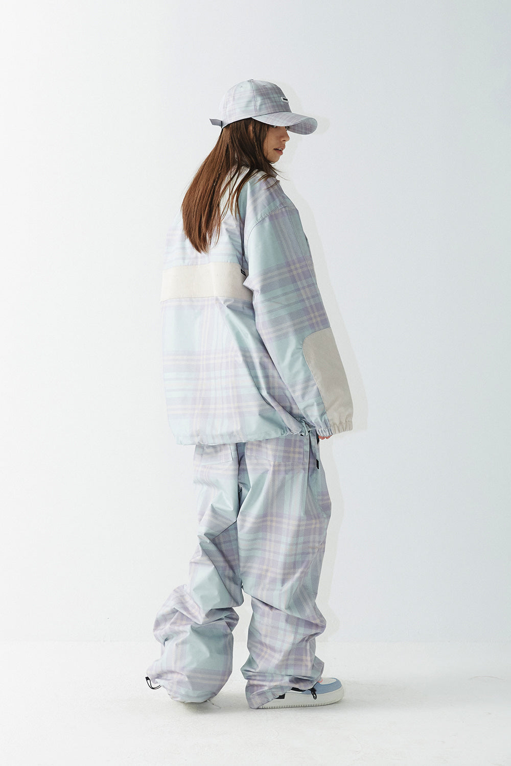 WD CLS TRACK PANTS - PASTEL CHECK