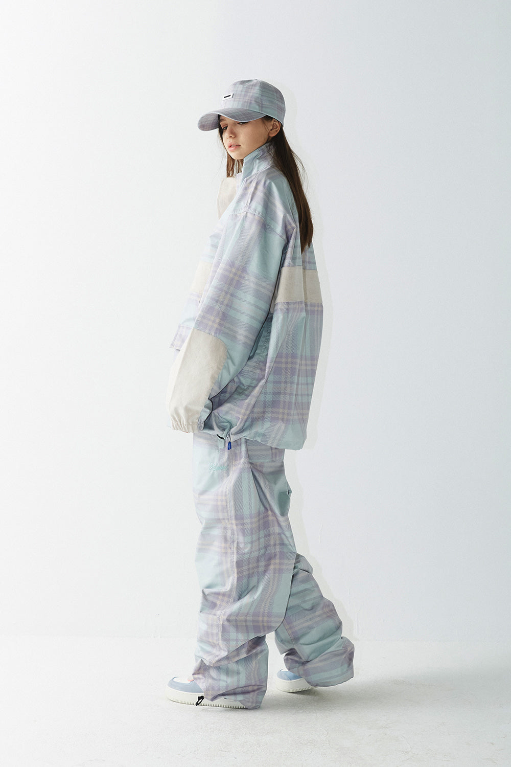 WD CLS TRACK PANTS - PASTEL CHECK