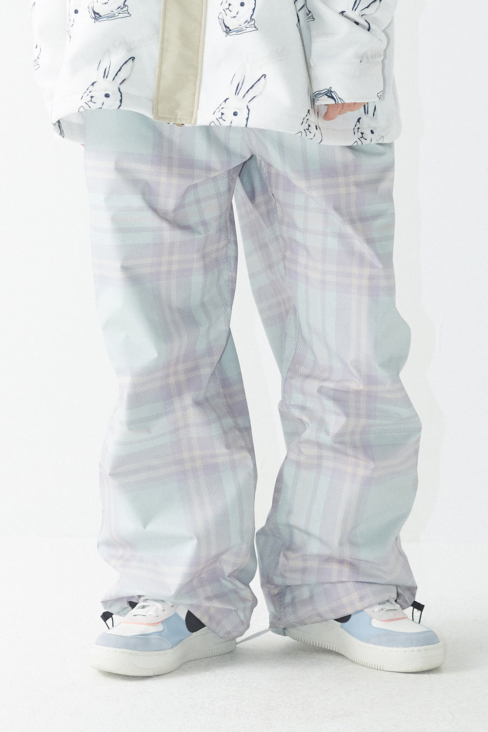 WD CLS TRACK PANTS - PASTEL CHECK