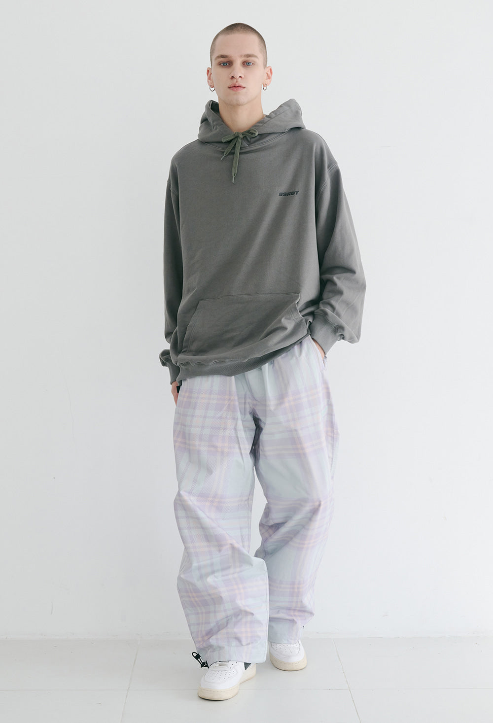 WD CLS TRACK PANTS - PASTEL CHECK