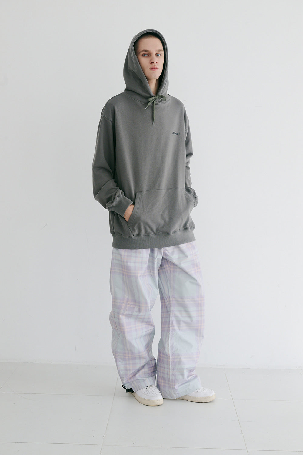 WD CLS TRACK PANTS - PASTEL CHECK