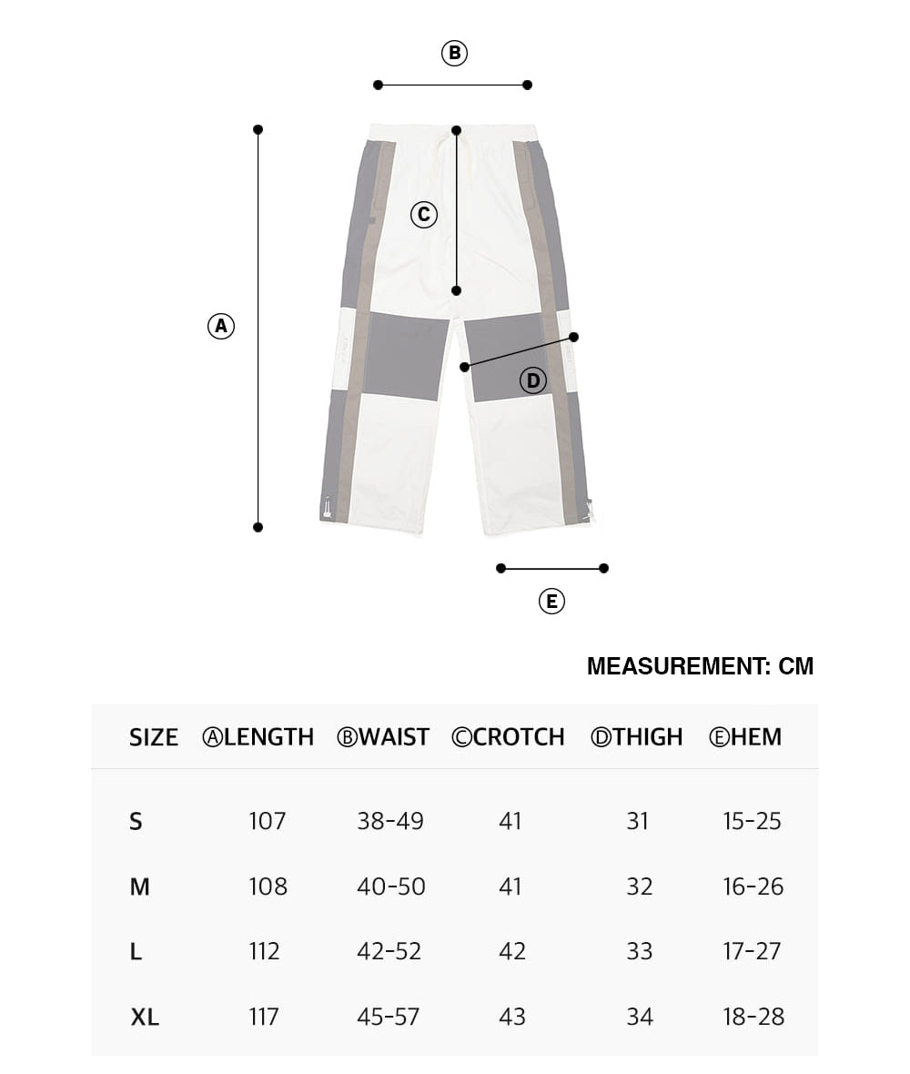 CROSS BOX TRACK PANTS - WHITE